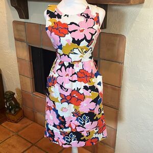 Anthropologie Whit Two Floral Peekaboo Back Dress, size 0!